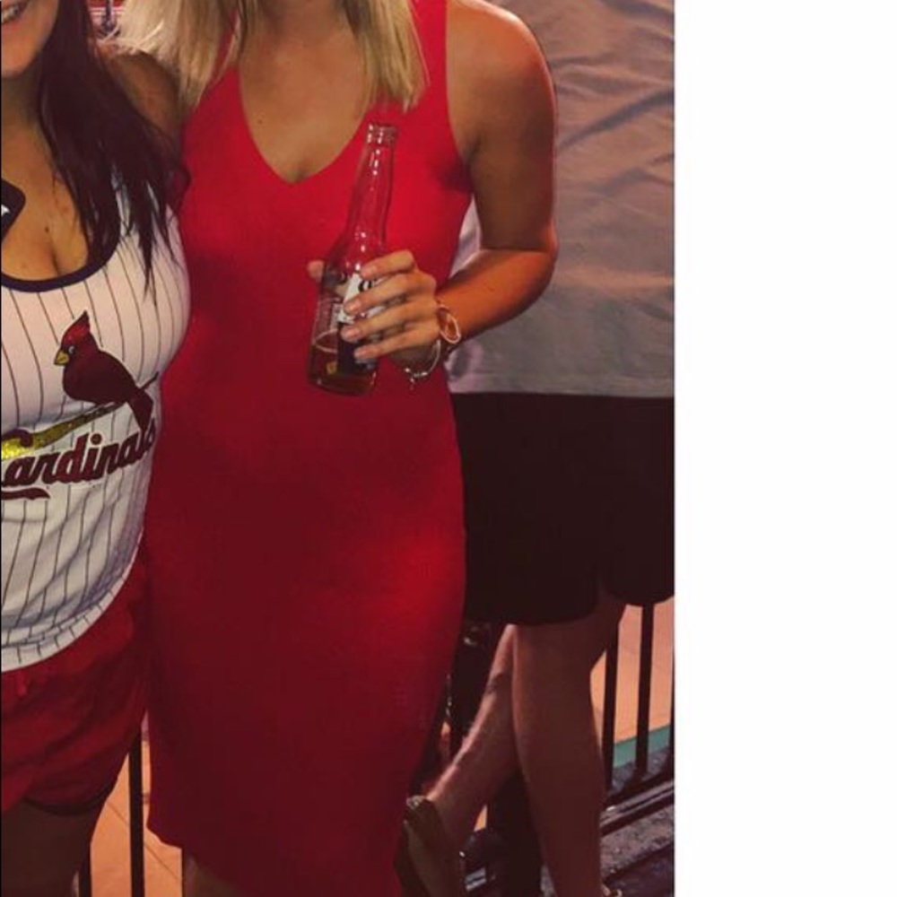 Red Michael Kors dress